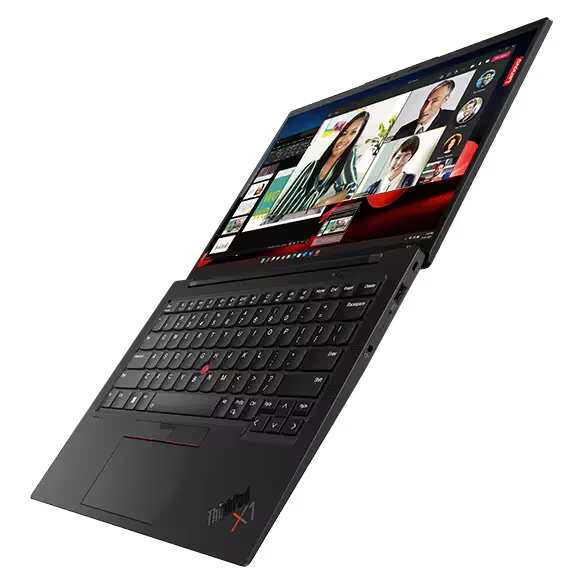 ThinkPad X1 Carbon professional laptop open display angle